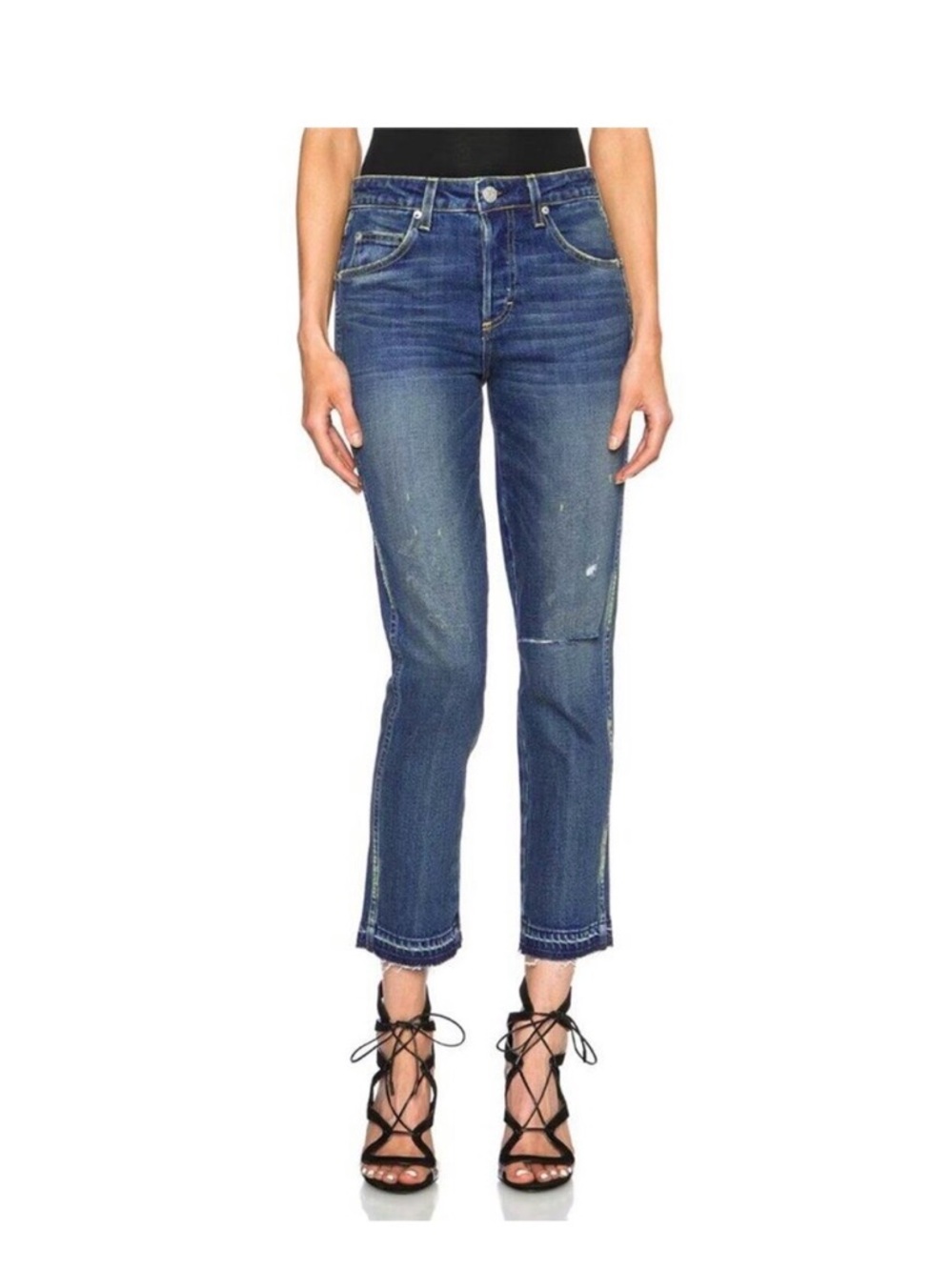 NWT AMO “Babe” Jeans in Dive Bar Destroy wash, size 30
